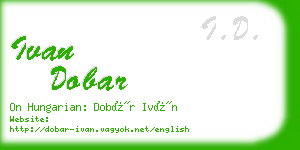 ivan dobar business card